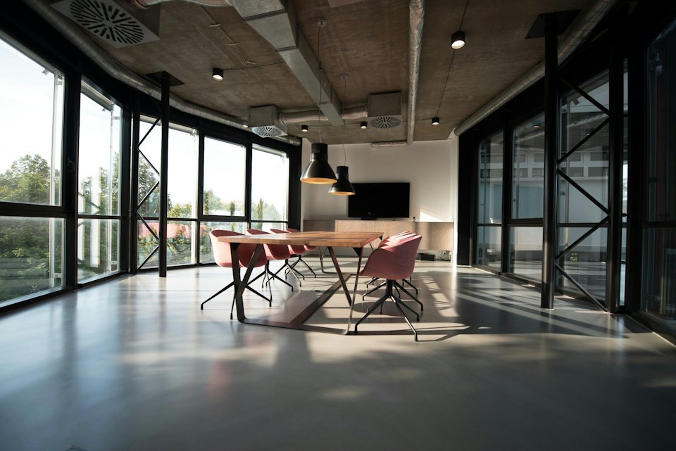 Bright, modern open-plan office